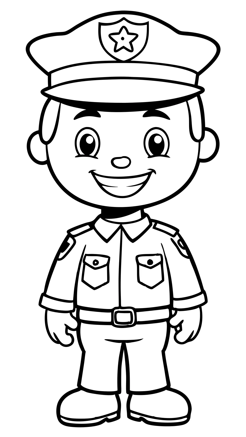 coloring pages of policeman